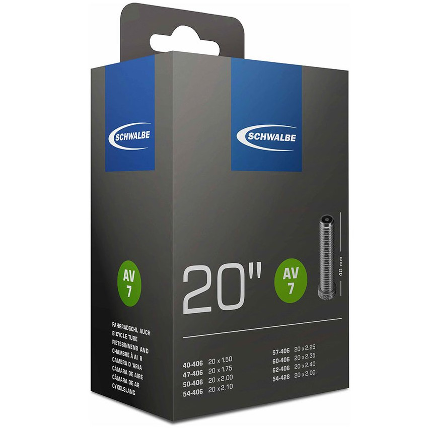 SCHWALBE Schlauch AV7 Autoventil 20"/40/62-406