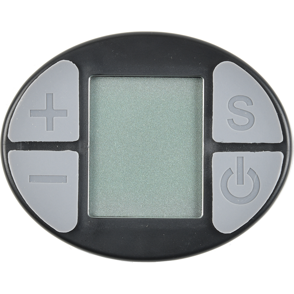 BAKFIETS.NL LCD Display Oval Schwarz/Grau