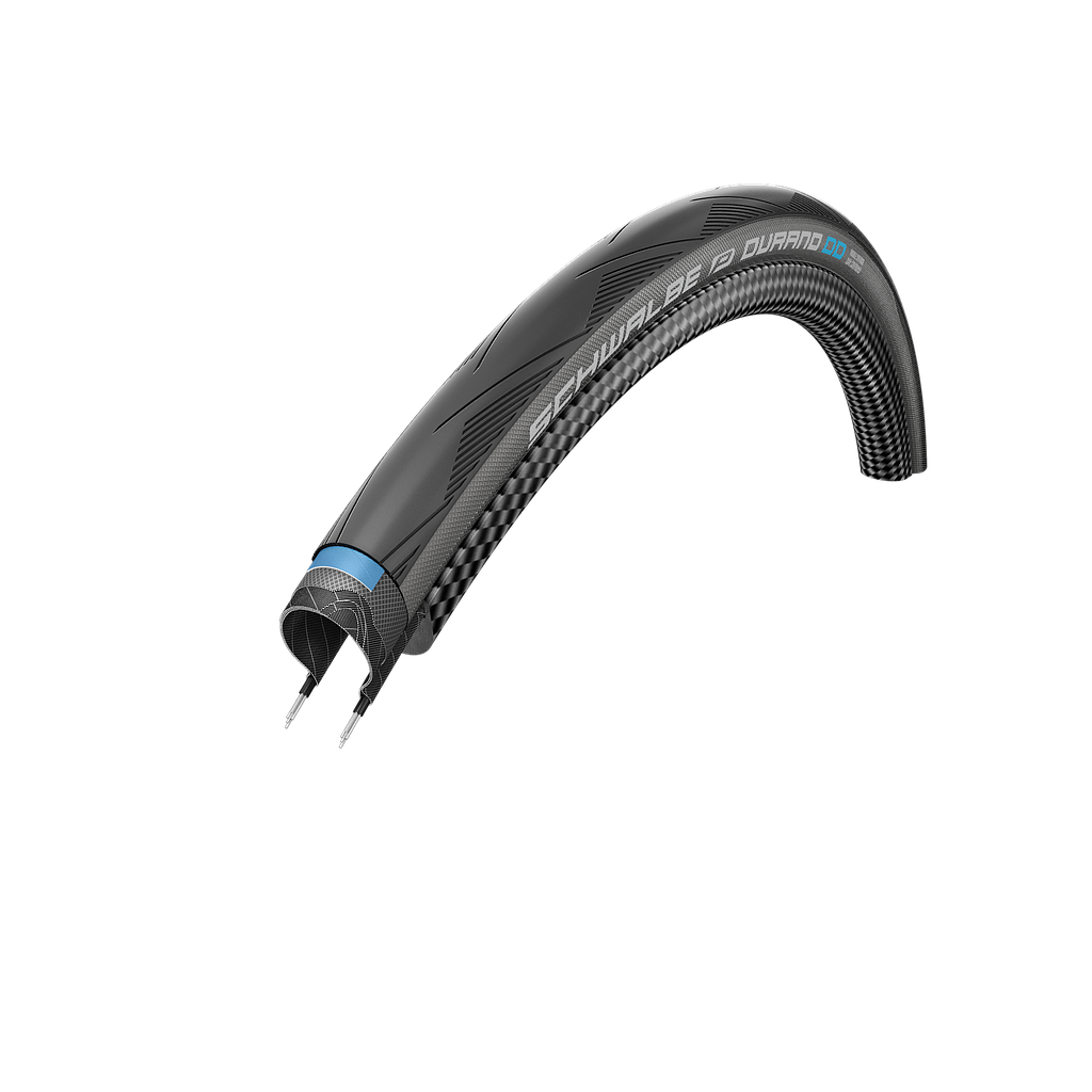 SCHWALBE Reifen Durano 700x25C, white stripes, falt 25-622